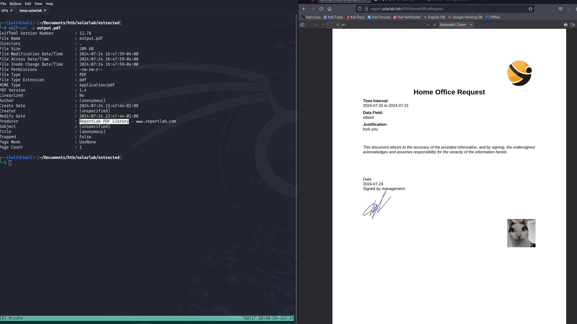 corporte form submission