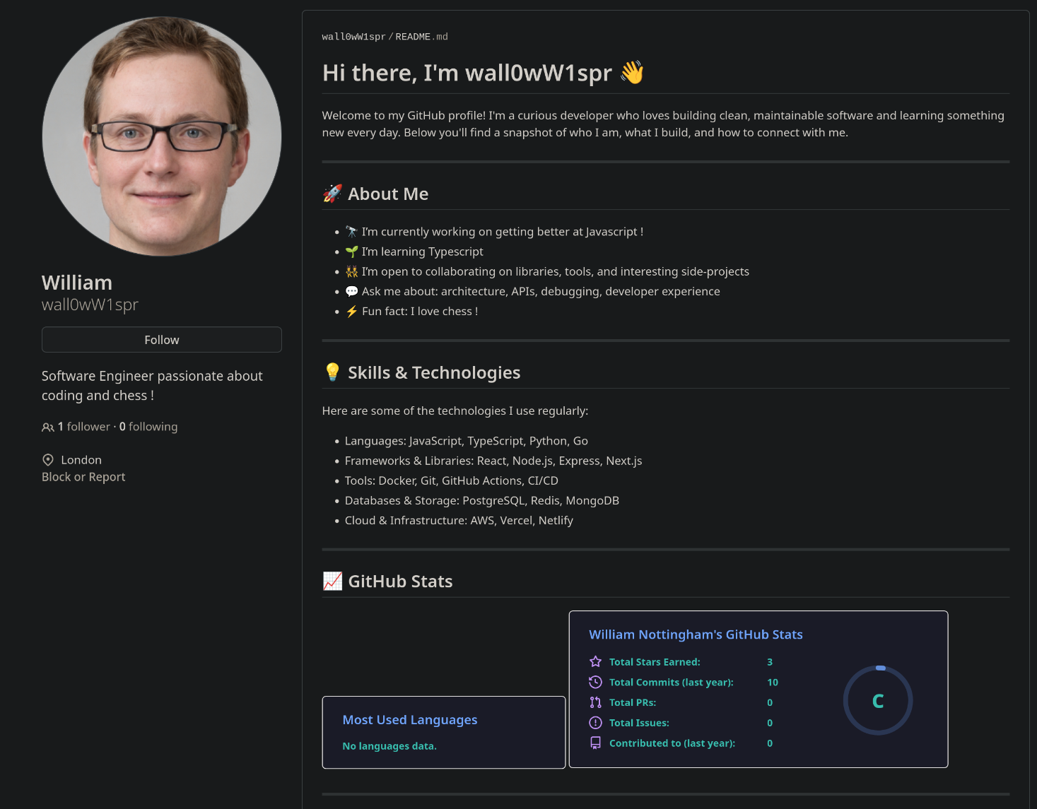 will&rsquo;s github account